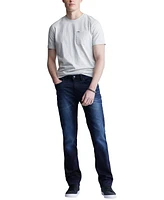 Men's Straight Six Five-Pocket Fleece Jeans