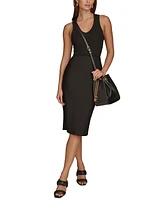 Donna Karan New York Plainview Chain Drawstring Crossbody Bag