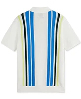 Scotch & Soda Men's Tailored-Fit Stripe Structured-Knit Polo Shirt