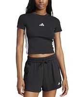 adidas Women's Essentials Slim-Fit Short-Sleeve Baby T-Shirt