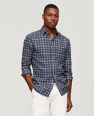 Tommy Hilfiger Men's Brushed Gingham Regular-Fit Shirt