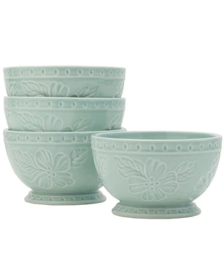 Fitz and Floyd English Garden Cereal Bowls, Set of 4