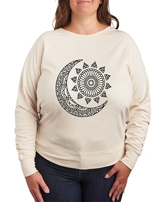 Hybrid Apparel Plus Trendy Sun Moon Graphic Pullover Top