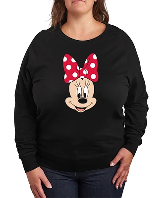 Hybrid Apparel Plus Disney Minnie Mouse Face Graphic Pullover T-shirt