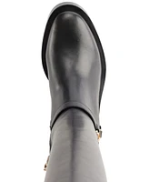 Karl Lagerfeld Paris Women's Verill Block Heel Riding Boots