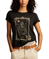 Lucky Brand Women's Sacred Heart Classic Graphic Print T-Shirt