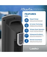 Lasko XtraAir 48 Inch Standing Tower Home Fan Air Ionizer with Remote Control