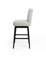 Swivel Counter Stool (1PK), Stylish Upholstered Chair for Kitchen,Home Bar,or Living Room-The Pop Home