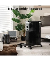 Gouun 1500W Portable Oil Filled Radiator Heater with 3 Heat Settings