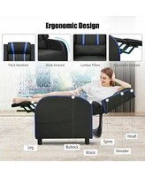 Gouun Massage Racing Gaming Single Recliner Chair