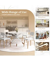 Gouun Modern Dining Side Chairs Set of 4 with Ergonomic Backrest for Dining Room