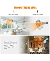 Gouun 1500W Indoorand Outdoor Electric Heater with 2 Power Settings