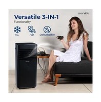 SereneLife Portable Air Conditioner, 10000 Btu, Dehumidifier & Fan Modes