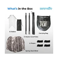 SereneLife Spring Steel Hunting Ground Blind with Carrying Bag