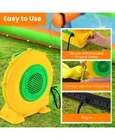 Gouun 480W Air Blower Air Pump Fan with Convenient Handle and Ground Stakes