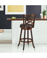 Gouun Counter Height Upholstered Swivel Dining Chair with Cushion Seat-29 Inch