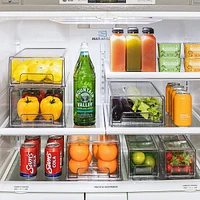 Sorbus 2 Pack Clear Stackable Pull-Out Drawers