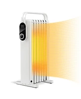 Gouun 1500W Electric Space Heater Oil Filled Radiator Heater with Foldable Rack