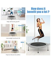 Gouun 38 Inch Mini Folding Trampoline Portable Recreational Fitness Rebounder