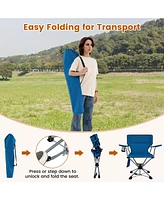 Gouun 360° Swivel Hunting Chair Portable Foldable Hunting Chair with Mesh Cup Holder and Storage Pockets