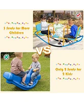 Gouun Outdoor Kids Seesaw Swivel Teeter for 3 to 8 Years Old