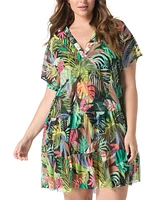 Coco Reef Women's Encourage Printed Cover-Up Dress