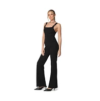 Edikted Womens Bianka Buckle Strap Jumpsuit