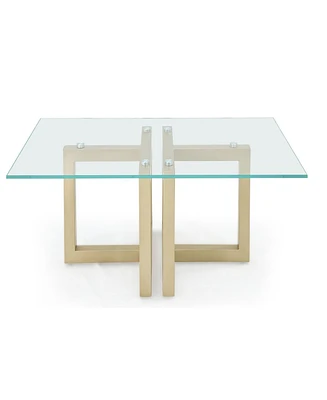 Emila 48" Rectangle Glass Mix and Match Coffee Table