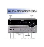 Philips All-in-One Stereo System – Cd Player, Bluetooth, Fm Radio, Usb & Aux Inputs, Remote Control, Compact Design, Superior Sound – Bl