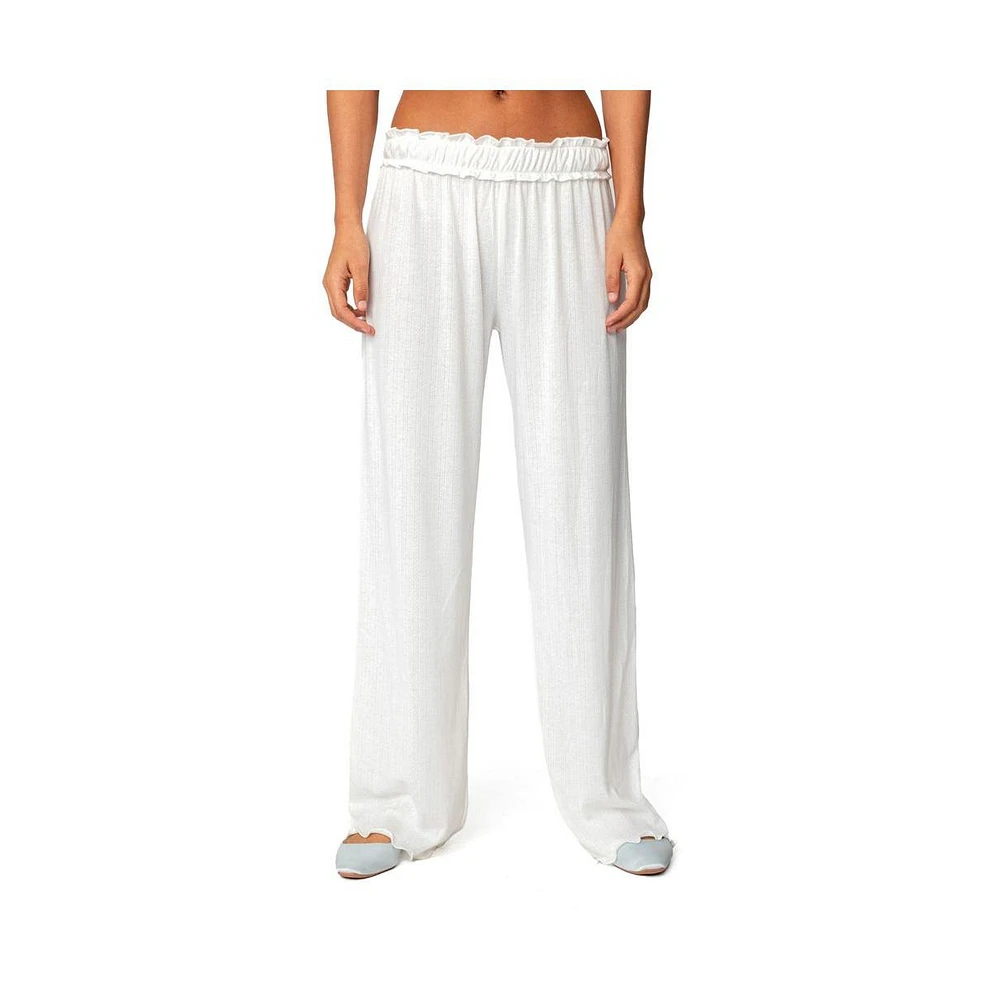 Edikted Women's Sylvia Pointelle Pants