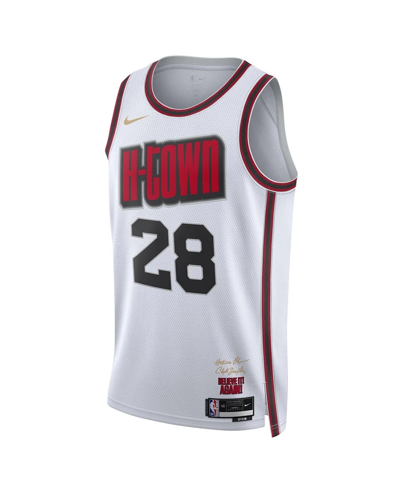 Nike Men's and Women's White Alperen Sengun Houston Rockets 2024/25 City Edition Finished Swingman Jersey