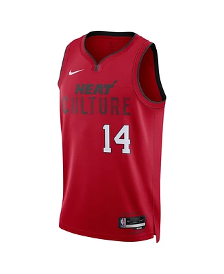 Nike Men's and Women's Red Tyler Herro Miami Heat 2024/25 City Edition Finished Swingman Jersey