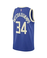 Nike Men's and Women's Royal Giannis Antetokounmpo Milwaukee Bucks 2024/25 City Edition Finished Swingman Jersey