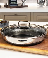 Livwell DiamondClad 12" Hybrid Nonstick Stainless Steel Frypan with Lid