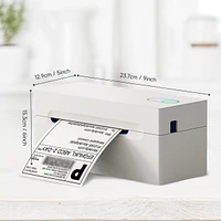 Polono Bluetooth Thermal Shipping Label Printer, Wireless 4x6 Shipping Label Printer for Small Business, Support Android, iPhone, Windows, and Mac, Wi