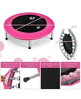 Gouun 38 Inch Mini Folding Trampoline Portable Leisure Fitness Backboard
