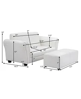 Gouun Soft Kids Double Sofa with Ottoman