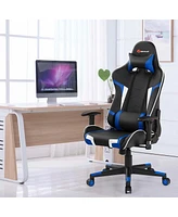 Gouun Reclining Swivel Massage Gaming Chair with Lumbar Support