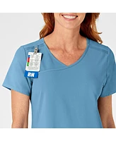 Wink Plus Renew Mock Wrap Scrub Top