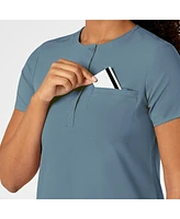 Wink Plus Renew Mandarin Collar Tuck-In Scrub Top
