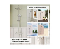 Casainc Thermostatic 9" Round Shower Head with 3 Spray Modes Hand System