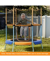 Gouun 48 Inch Toddler Trampoline with Safety Enclosure Net