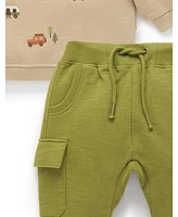 Purebaby Baby Boys Top & Pant Set