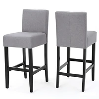 The Pop Home 30" Bar stools with Rubberwood Legs,Set of 2,for Kitchen Island,Home Bar,or Counter-The Pop Home