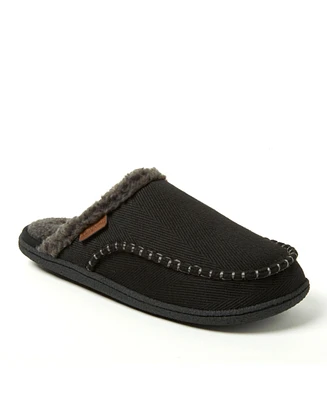 Dearfoams Men's Matthew Moccasin Toe Scuff House Slipper