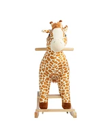 Happy Trails Giraffe Plush Rocking Horse