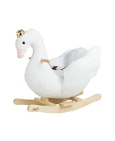 Happy Trails Swan Plush Rocking Horse