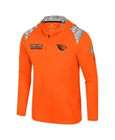 Colosseum Men's Orange Oregon State Beavers Oht Military Appreciation Quarter-Zip Hoodie Jacket