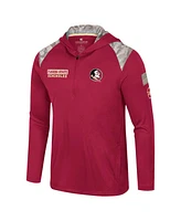 Colosseum Men's Garnet Florida State Seminoles Oht Military Appreciation Quarter-Zip Hoodie Jacket