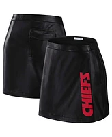 Wear by Erin Andrews Women's x Gracie Hunt Black Kansas City Chiefs Wrap Skirt